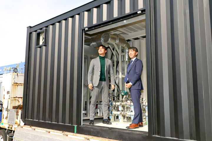 東京のベンチャー 国内初の蓄熱式ボイラー 実用化し竹原に初号機